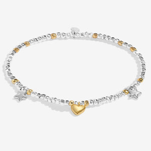 Joma Jewellery Happy Birthday Bracelet, Silver & Gold