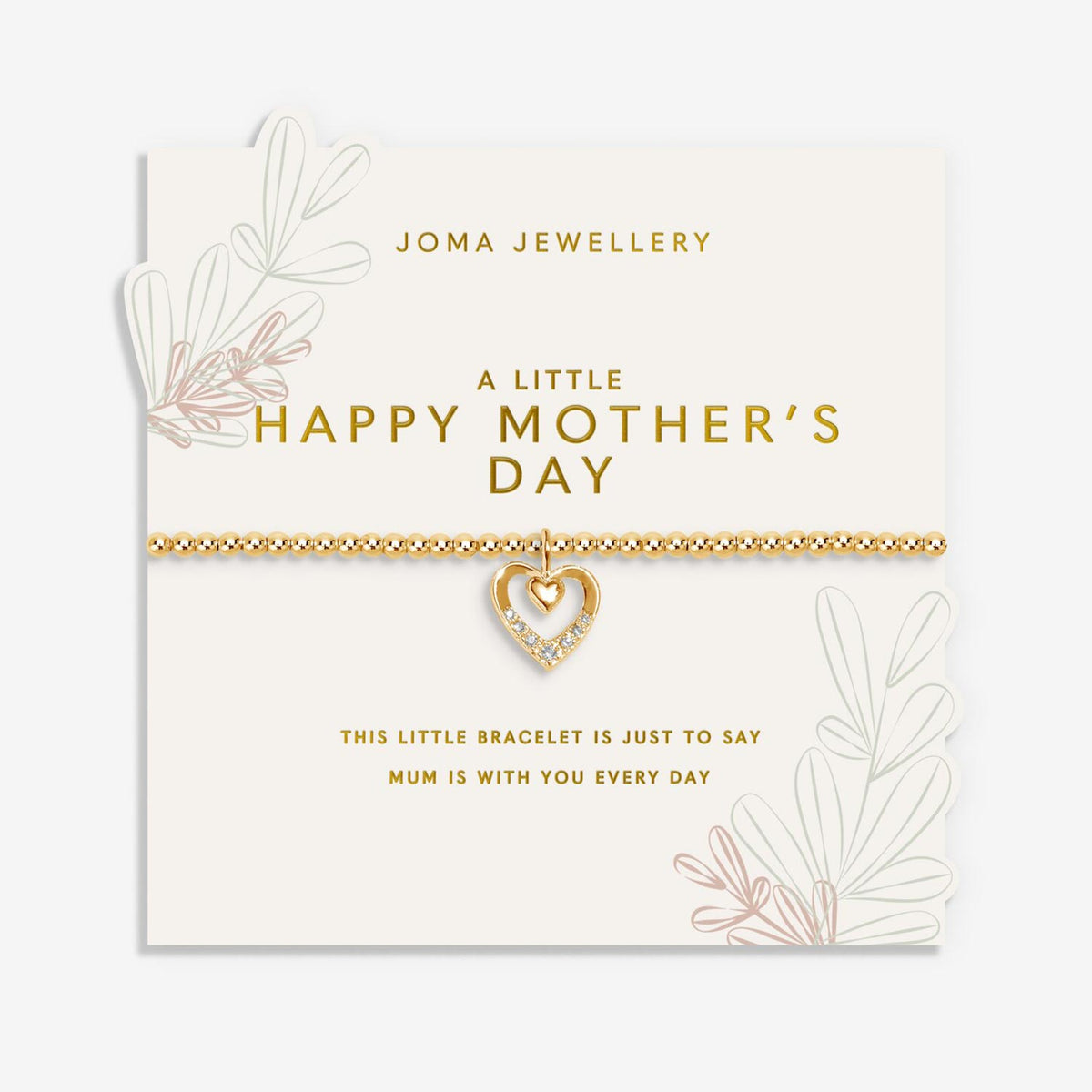 Joma Jewellery Happy Mother’s Day Bracelet, Gold
