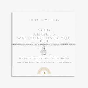 Joma Jewellery Kid’s Angels Watching Over You Bracelet, Silver