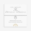 Joma Jewellery Kid’s Birthday Princess Bracelet, Silver