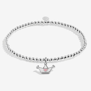 Joma Jewellery Kids Birthday Princess Bracelet, Silver