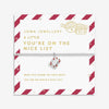 Joma Jewellery Kids’ You’re on The Nice List Bracelet, Silver