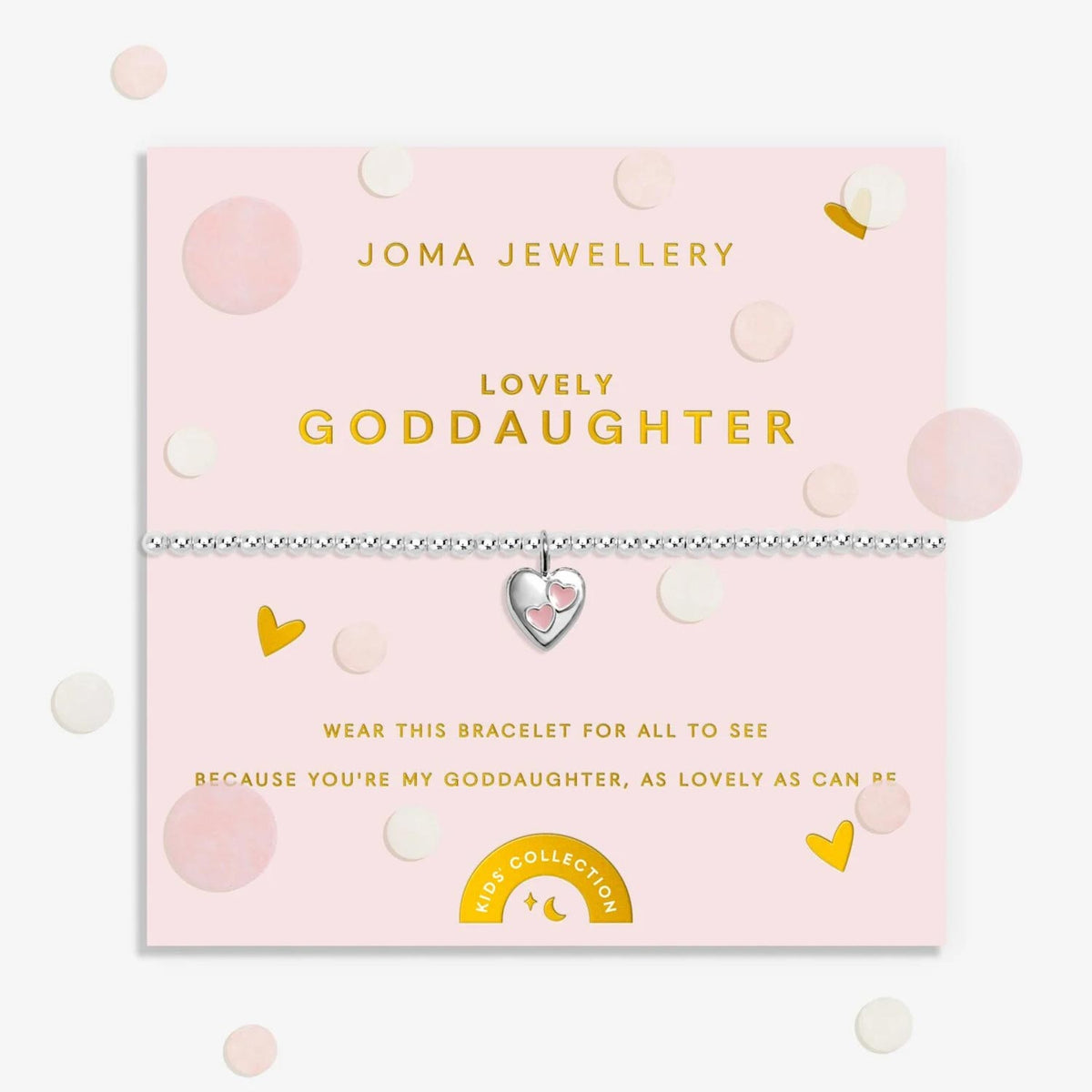 Joma Jewellery Kids Lovely Goddaughter Bracelet, Silver
