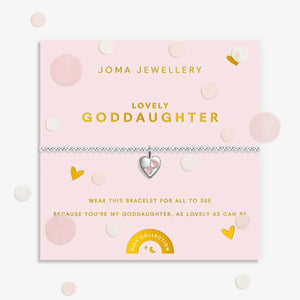 Joma Jewellery Kids Lovely Goddaughter Bracelet, Silver