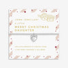 Joma Jewellery Kids’ Merry Christmas Daughter Bracelet, Silver