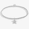 Joma Jewellery Merry Christmas Teacher Bracelet, Silver