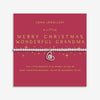 Joma Jewellery Merry Christmas Wonderful Grandma Bracelet, Silver