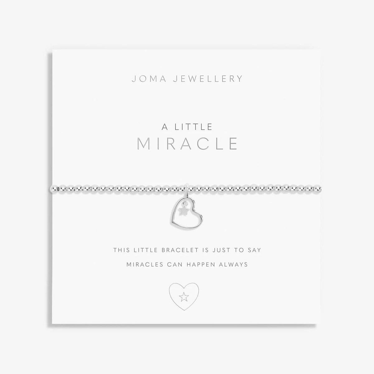 Joma Jewellery A Little Miracle Bracelet, Silver