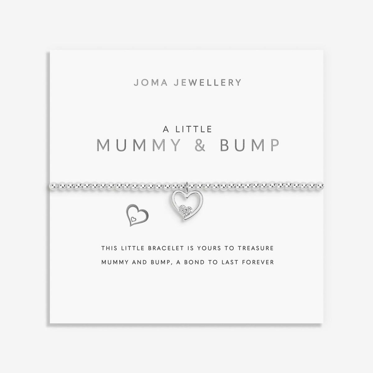 Joma Jewellery Mummy & Bump Bracelet, Silver