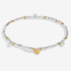 Joma Jewellery Mummy to Be Bracelet, Silver & Gold