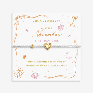Joma Jewellery November Bracelet, Silver & Gold