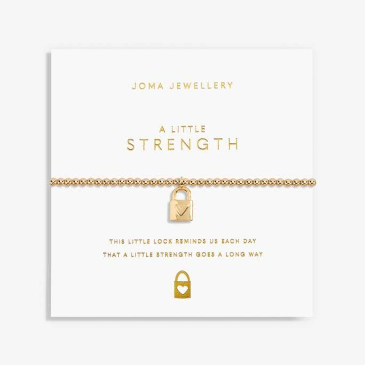 Joma Jewellery Strength Bracelet, Gold