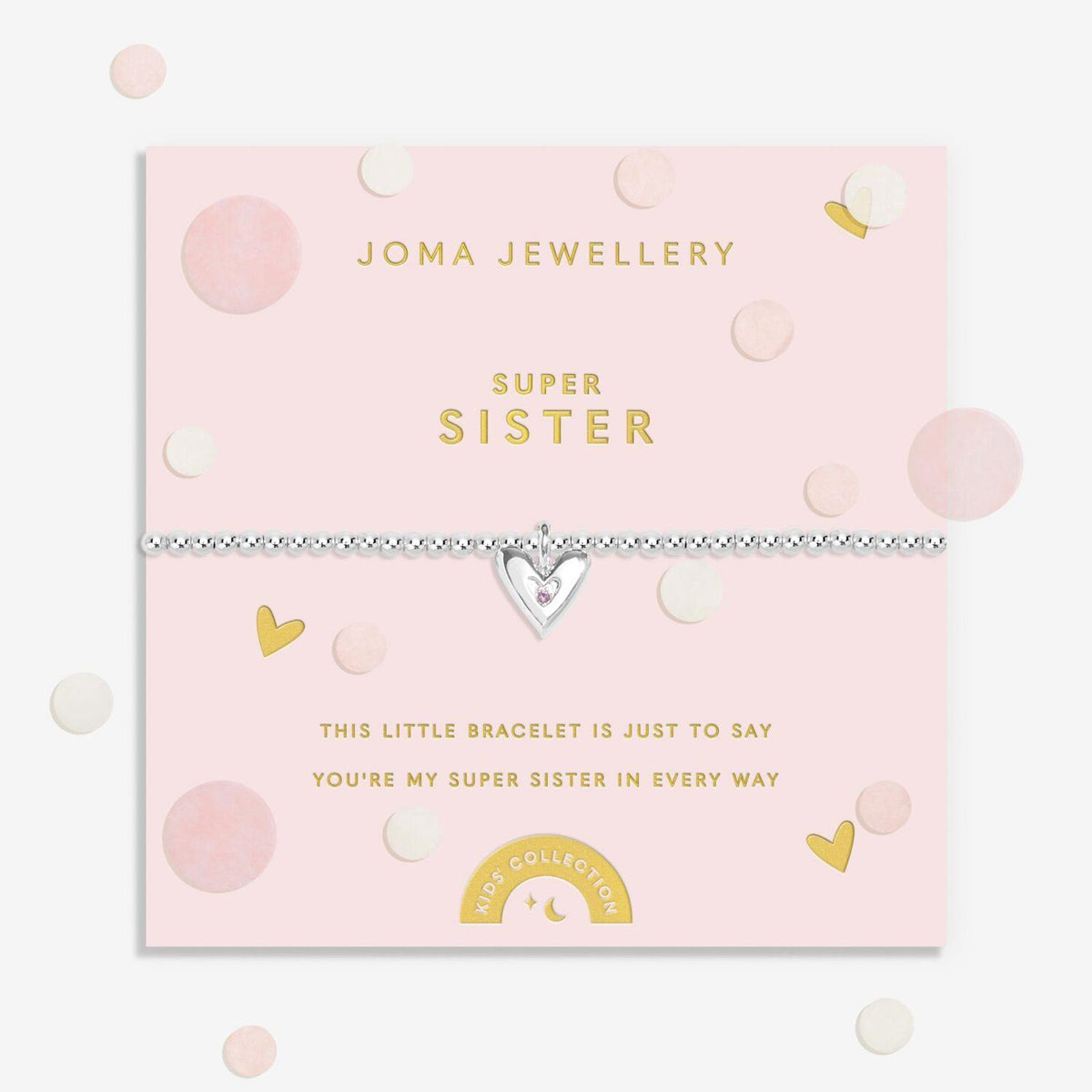 Joma Jewellery Kids Super Sister Bracelet, Silver