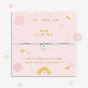 Joma Jewellery Kids Super Sister Bracelet, Silver
