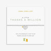 Joma Jewellery Thanks a Million Bracelet, Silver