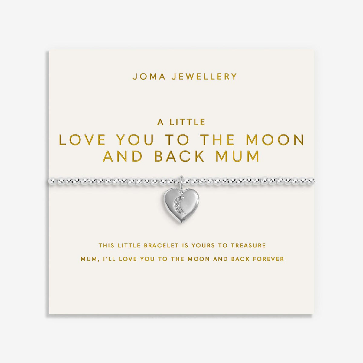 Joma Jewellery To The Moon And Back Bracelet, Silver
