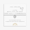 Joma Jewellery Kid’s With Love On Your Communion Bracelet, Silver