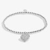 Joma Jewellery Kid’s With Love On Your Communion Bracelet, Silver