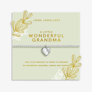 Joma Jewellery Wonderful Grandma Bracelet, Silver
