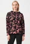Joseph Ribkoff Rhinestone Jacquard Knit Jumper, Black