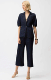 Joseph Ribkoff Denim Short Sleeve Blazer, Dark Blue