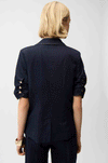 Joseph Ribkoff Denim Short Sleeve Blazer, Dark Blue