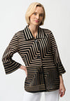 Joseph Ribkoff Textured Sheer Jacket, Gold