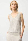 Joseph Ribkoff Sequin V-Neck Camisole, Taupe