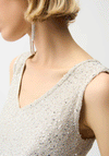 Joseph Ribkoff Sequin V-Neck Camisole, Taupe
