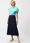 Joseph Ribkoff Flare Skirt, Dark Denim
