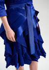 Joseph Ribkoff V-Neck Wrap Midi Dress, Blue