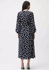 Joseph Ribkoff Polka Dot Print Wrap Dress, Navy