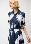 Joseph Ribkoff Stripe Shirt Dress, Navy