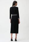 Joseph Ribkoff Tie Waist Collared Dress, Black