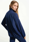 Joseph Ribkoff Sport Boxy Mock Neck Jacket, Navy