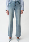 Joseph Ribkoff Wide Leg Jeans, Light Blue