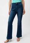 Joseph Ribkoff Flare Jeans with Patch Pockets, Blue