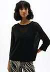 Joseph Ribkoff Open Stitch Knit Sweater, Black