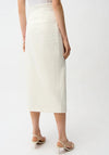 Joseph Ribkoff Boucle High Waist A-line Skirt, Off White