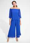 Joseph Ribkoff Off-Shoulder Trapeze Top, Blue