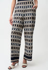 Joseph Ribkoff Geometric Print Trousers, Black
