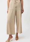 Joseph Ribkoff Seersucker Wide Leg Trousers, Beige