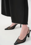 Joseph Ribkoff Pearl Trim Culotte Trousers, Black