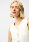 Joseph Ribkoff Boucle Sleeveless Vest, Off White