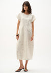 Joseph Ribkoff Abstract Print Cocoon Dress, Cream and Black