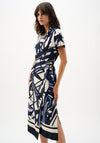 Joseph Ribkoff Abstract Print Shirt Dress, Navy Multi