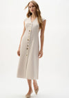Joseph Ribkoff Melange Fit and Flare Dress, Taupe