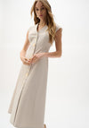 Joseph Ribkoff Melange Fit and Flare Dress, Taupe