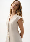 Joseph Ribkoff Melange Fit and Flare Dress, Taupe