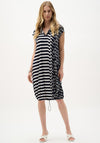 Joseph Ribkoff Silky Knit Conversational Print Cocoon Dress, Navy